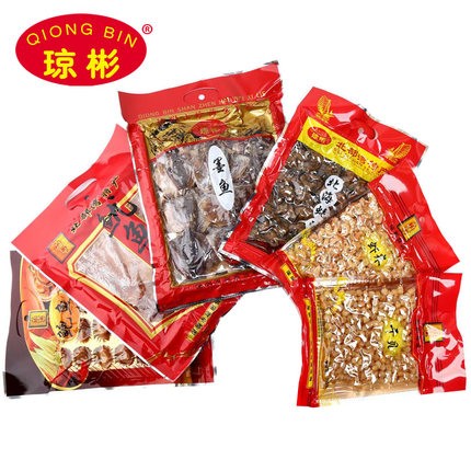 【琼彬海味礼盒组合A套餐1075g】鲍鱼蚝豉墨鱼干贝虾米-2张