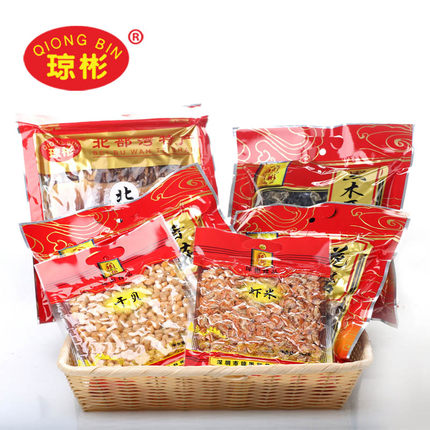 【琼彬山珍海味组合好礼925g】香菇干贝虾米鱿鱼特产-2张