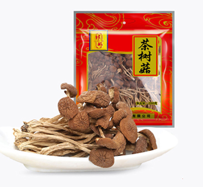 琼彬茶树菇 不开伞干货剪根食用菌菇200克