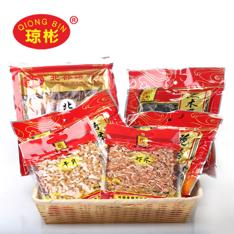 【琼彬山珍海味组合好礼925g】香菇干贝虾米鱿鱼特产-2张