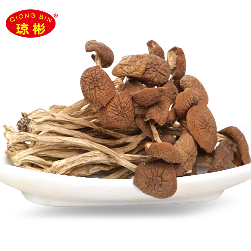琼彬茶树菇 不开伞干货剪根食用菌菇200克-3张