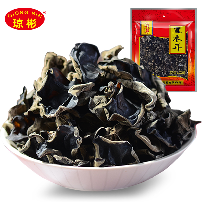 琼彬 东北特产黑木耳干货菇菌无根大云耳250g包邮-1张
